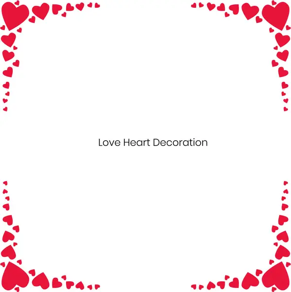 Kızıl Aşk Kalp Sevgililer Günü Dekorasyonu