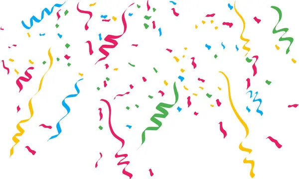 Dekorasyon Kurdelelerini Kutlamak İçin Konfeti Yüzüyor