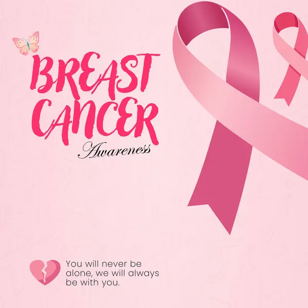 Meme Kanseri Farkındalığı Sosyal Medya Posta Şablonu