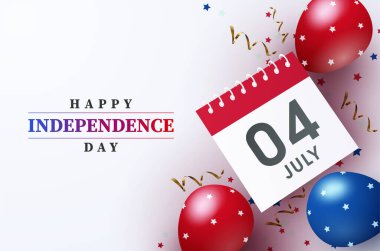 4 Temmuz. ABD bağımsızlık gününü Amerikan balonu ve tarihiyle kutluyoruz.