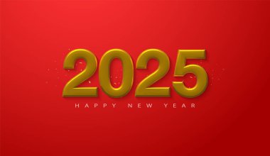 2025 mutlu yeni yıl arkaplan çizimi. 2025 Kutlama Tasarımı