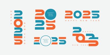 2025 mutlu yeni yıl arkaplan çizimi. 2025 Kutlama Tasarımı