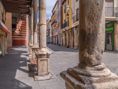 Burgos ilindeki Aranda de Duero Ortaçağ sokakları