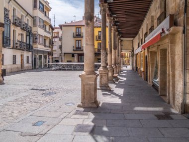 Burgos ilindeki Aranda de Duero Ortaçağ sokakları