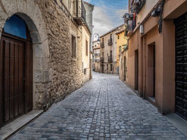 Aranda 'daki Yahudi mahallesi, Burgos ilindeki turizm beldesi (İspanya))