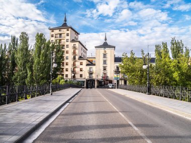 Aranda de Duero kasabası, güzel bir turizm beldesi (İspanya).)