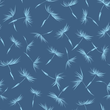 Bu vektör, nötr koyu mavi arkaplan desenli yumuşak mavi karahindiba tohumu dijital veya tekstil kullanımı için tasarlanmıştır, duvar kağıtları, kumaşlar veya arka planlar için idealdir. Kusursuz, hafif ve sakinleştirici.