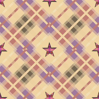 Vector, plaid pattern for Western themed ranch upholstery, quilting, mens merchandise packaging, scrapbooking or festive decorations. clipart