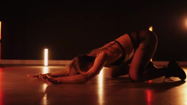 Sexy Woman Dancing Seductive Dance Dancer Girl Big Ass Dances — Video
