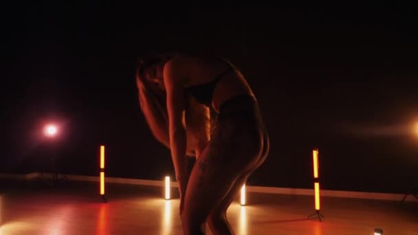 Sexy Woman Dancing Seductive Dance Dancer Girl Big Ass Dances — Video