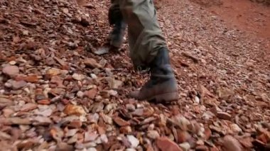 Bir adam tırmanıyor, tehlikeli bir dağa tırmanıyor. Bir adam dağlarda altın arıyor. Hazine avcısı dağlarda ve mağaralarda yürüyor. Hazine avcısı, kaşif, kazıcı. Altın arayıcısı, altın humması. Adam bir kürek, bir kürek alır ve gider. 
