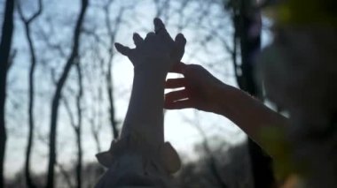 Beyaz elbiseli kadın ağaçlarla çevrili. Çiçek çelenkli kız ormanda yürüyor. Antik Ukrayna nakışlı elbisesi. Ormanlık alanda duran zarif bir kadın. Orman yaprakları arasında beyaz elbiseli bir kadın. Doğanın ortasında beyaz elbiseli güzel bir kadın.