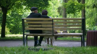 Yaşlı bir çift parkta huzur içinde geziniyor. Bir erkek ve bir kadın doğanın içinde sakin bir şekilde yürüyorlar. Parkta gezinen yaşlı bir çift. Daha yaşlı bir çift, sakin bir park ortamında oynaşıyor. Bir beyefendi ve bir bayan yürüyor.