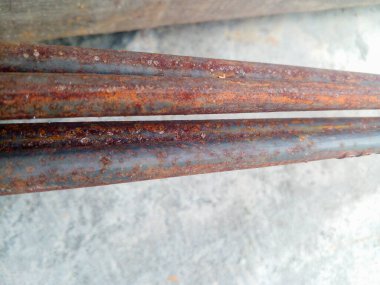 Çelik metal çubuk inşaatı, çelik destek çubuğu inşaatı.