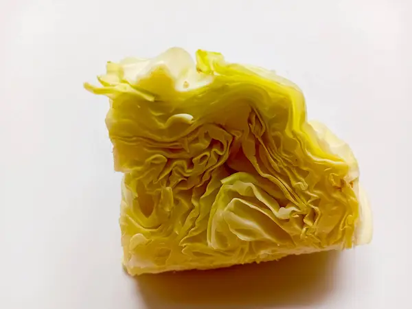 Beyaz arkaplanda kabak bölümü izole edildi.