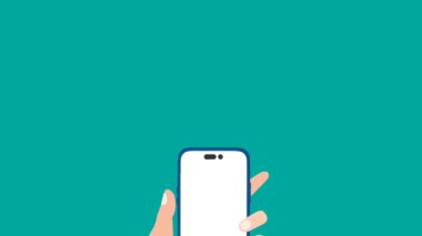 İş adamı akıllı telefon tarama kodu kullanıyor.