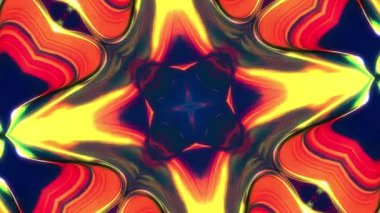 Kaleydoskop psikedelik döngüsü arkaplan soyutlaması. 