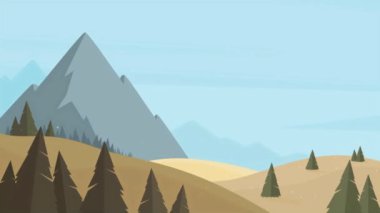 dağlar ağaçlarla, tepelerle ve ormanlarla kaplı.