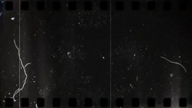 Sprocket Deliği Eski Vintage film efekti.