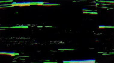 Arıza TV Ekranı. Retro Vintage. Video Efekti.