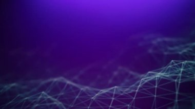 Dijital ızgara pleksus dalgası. Soyut teknoloji geçmişi. Ağ bağlantısı ve yapısı.