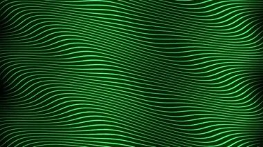 Neon yeşil ışık dalga çizgisi hareket arkaplanı.