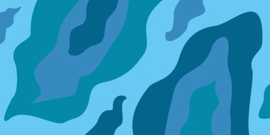 Mavi dalga şekli soyut arkaplan. pankart, tebrik kartı, poster, sosyal medya, web için vektör çekici tasarım.