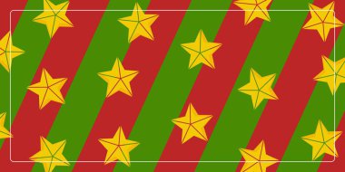 Altın yıldızlı simgelerle donatılmış kusursuz bir Noel geçmişi var. afiş, poster, tebrik kartı, sosyal medya tasarımı.