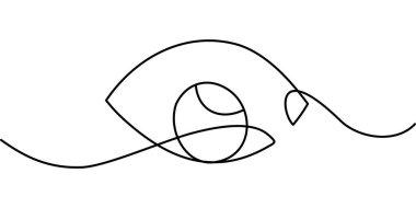 Sürekli göz sembolü çizimi. soyut çizgi çizimi