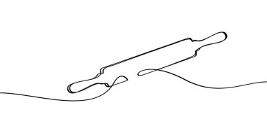 Devamlı yuvarlanan iğne sembolü çizimi. soyut çizgi çizimi