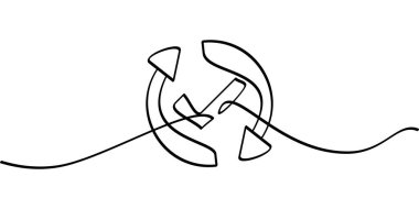 aralıksız çizgi çizim sembolü güncellemesi tamamlandı. soyut çizgi çizimi