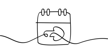 Bir sonraki zaman sembolünü sürekli çizerek. soyut çizgi çizimi