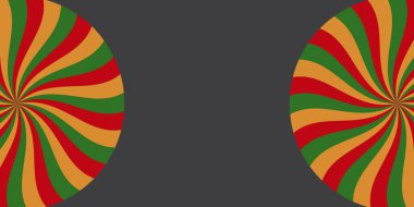 kırmızı, sarı, yeşil, siyah arka plan serbest telif alanı alanı. Haziran ayı için dizayn şablonu