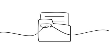 Dizin sembolünün aralıksız çizimi. soyut çizgi çizimi