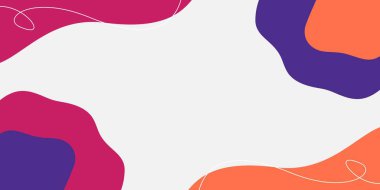 turuncu, pembe, mavi soyut arkaplan serbest telif alanı tasarımı.