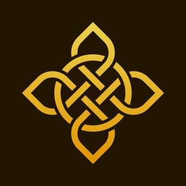 İskandinav ya da Kelt desenlerinin minimalist eşkenar dörtgen işareti