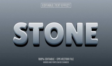 Taş Düzenlenebilir Metin Efekti