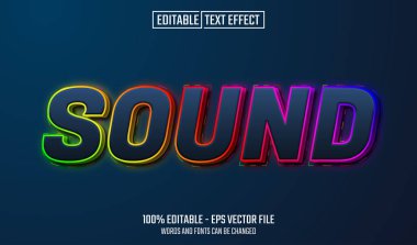 ses düzenlenebilir metin efekti