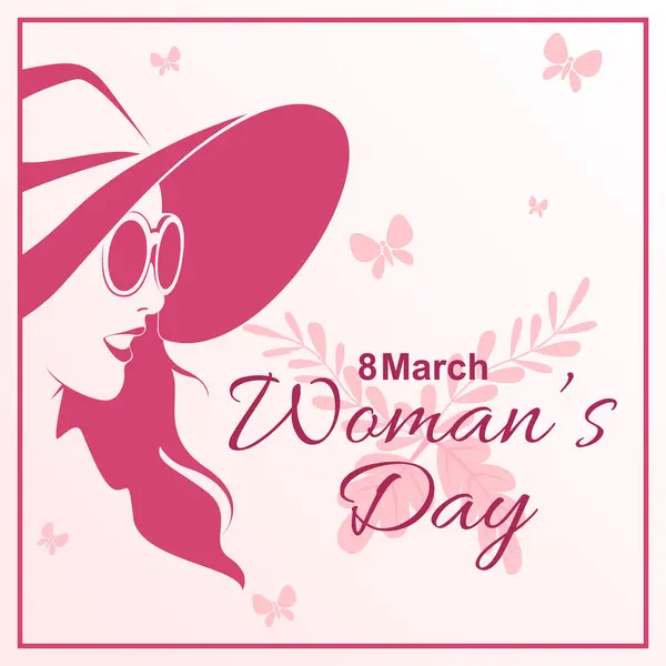 8 Mart Kadınlar Günü premium vektör illüstrasyonu