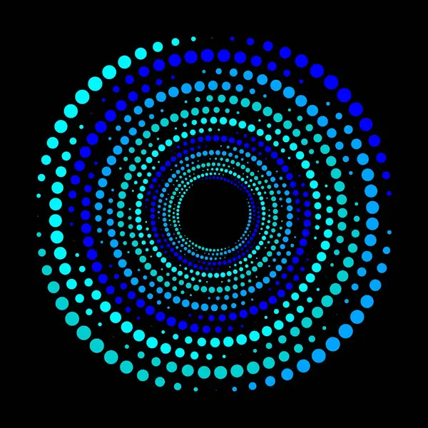 Düz dizayn spiral daire arkaplan premium vektör çizimi