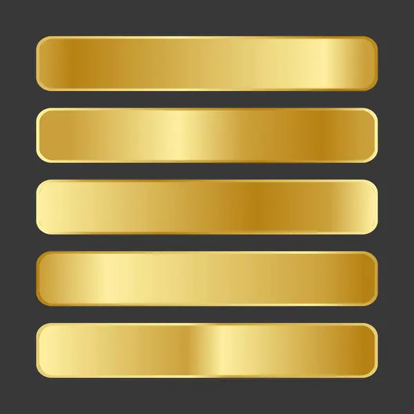 Altın Gradyan set vektör sanatı