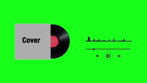 Ljud Equalizer Mall För Musik Förhandsgranskning Animation Looping Visualiserare Grafisk — Stockvideo