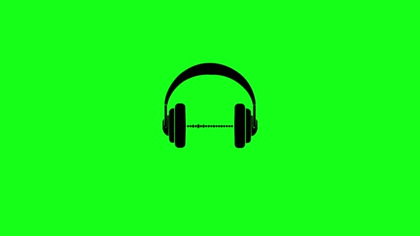 Casque Avec Égaliseur Sonore Pour Musique Podcast Animation Visualiseur Graphique — Video