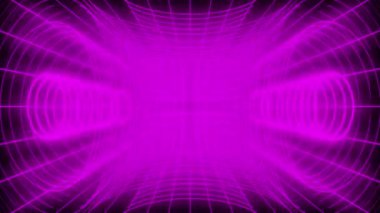 Psychedelic 80 'in Retro Kinetik Şebeke Grafik Canlandırma Döngüsü