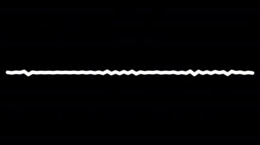 Siyah arkaplanda grafiksel ses frekansı dalgası.