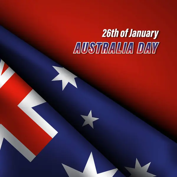 Australia Day Background Design — Stock Vector