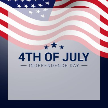 4 Temmuz Arkaplan Tasarımı.