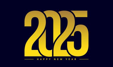 2025 Yeni Yıl sayı dizaynı. 