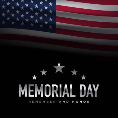 Anma Günü tebrik kartı tasarımı. Vektör İllüstrasyonu.