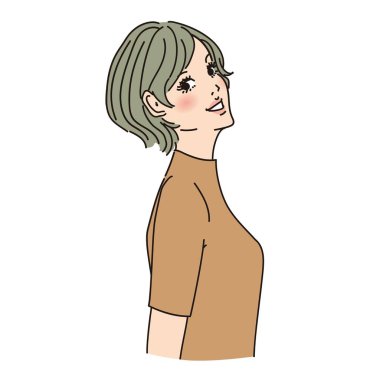 Çeşitli ifadelere sahip zarif kadın üst vücudu çeşitli ifadelere sahip stil sahibi kadın üst vücudu